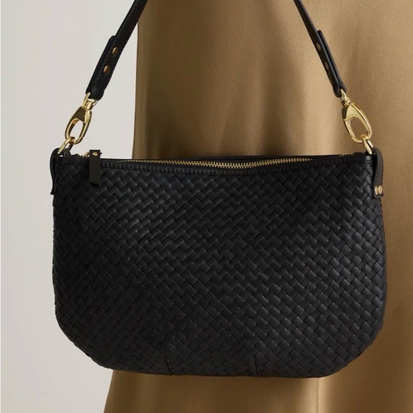 Quince Italian Handwoven Leather Mini Shoulder Bag - Picture 3 of 10